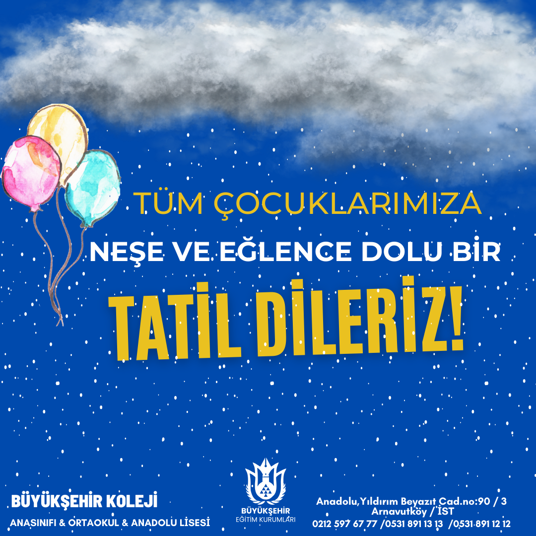 Sömestr tatili başladı.